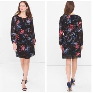 White House Black Market size 2 floral dress business casual midi evening